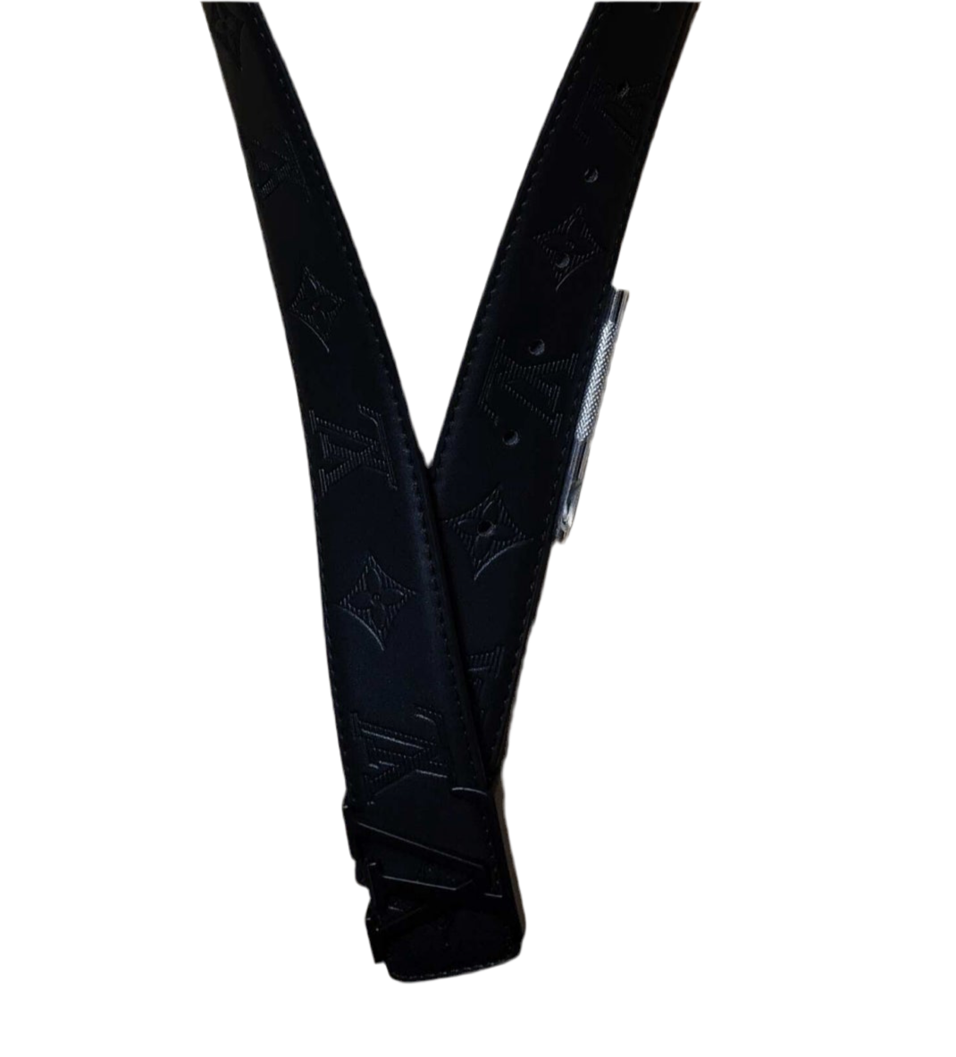 Lv Black Monogram Belt