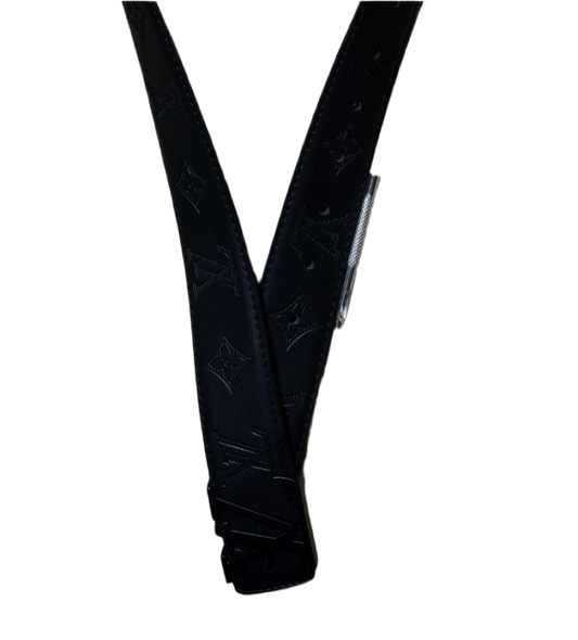 Lv Black Monogram Belt